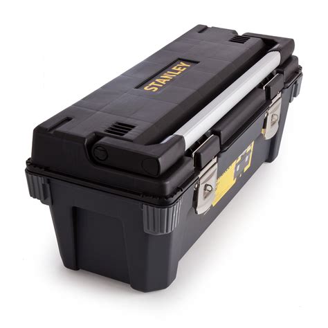 stanley 26 galvanized metal tool box|stanley heavy duty tool box.